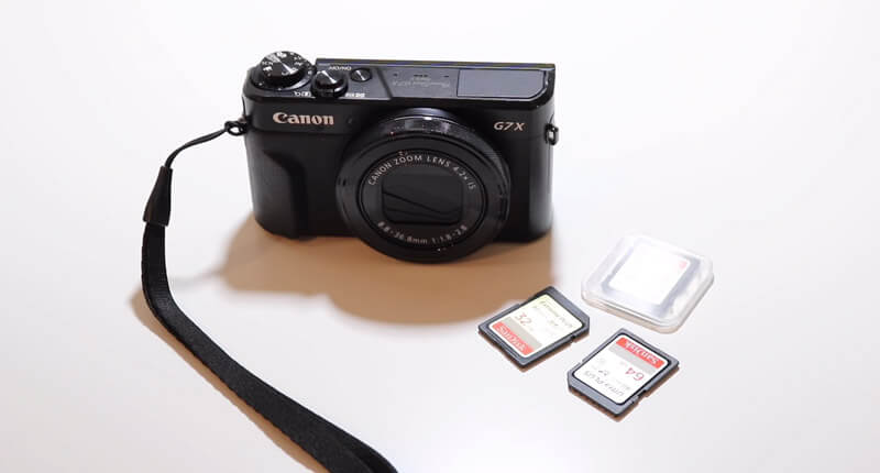 Compact camera memory card
